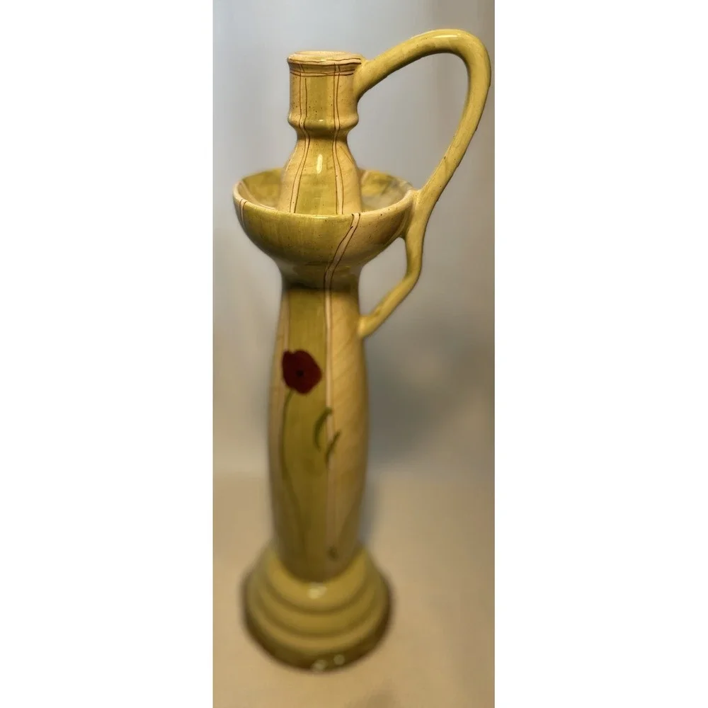 Amelie Collection Beautiful Tall Candle holder/ Art Deco 16 inches tall